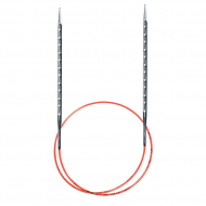 136669_Спицы металлические круговые супергладкие c квадратным кончиком addiNovel, №5,5, 120 см.