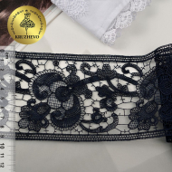 Кружево гипюр KRUZHEVO арт.TR.SUN.04 шир.90мм цв.58 т.синий уп.9м