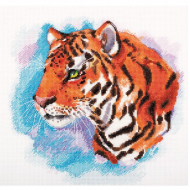 Набор для вышивания PANNA арт. J-7332 Акварельный тигр 25х25 см