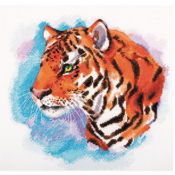Набор для вышивания PANNA арт. J-7332 Акварельный тигр 25х25 см