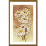 Набор для вышивания мулине НОВА СЛОБОДА арт.СР6245 Белый танец 28х53 см