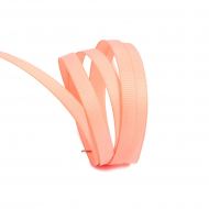 Лента Ideal репсовая в рубчик шир.6мм цв. 714 св.персиковый уп.27,42м