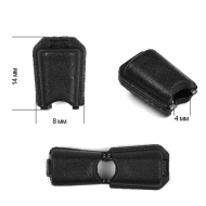 Наконечник для шнура пластик арт. 27103Н (? 4мм) цв. черный уп.1000шт