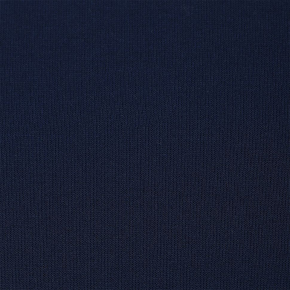 Ткань трикотаж Футер 2х нитка петля 100%пэ 220г 165см S058 т.синий рул.35м