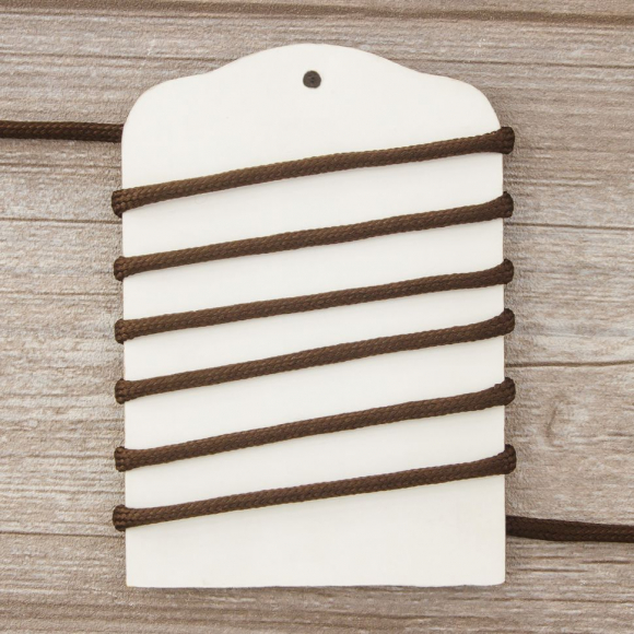 Шнур плетеный SPIRAL ( SAFISA), 4 мм, 25 м, цвет коричневый темный Шнур плетеный SPIRAL ( SAFISA), 4 мм, 25 м, цвет коричневый темный