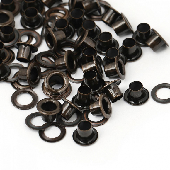 Люверсы сталь New Star №2 (? 4,4мм, h 5,42мм) цв.антик уп.500шт