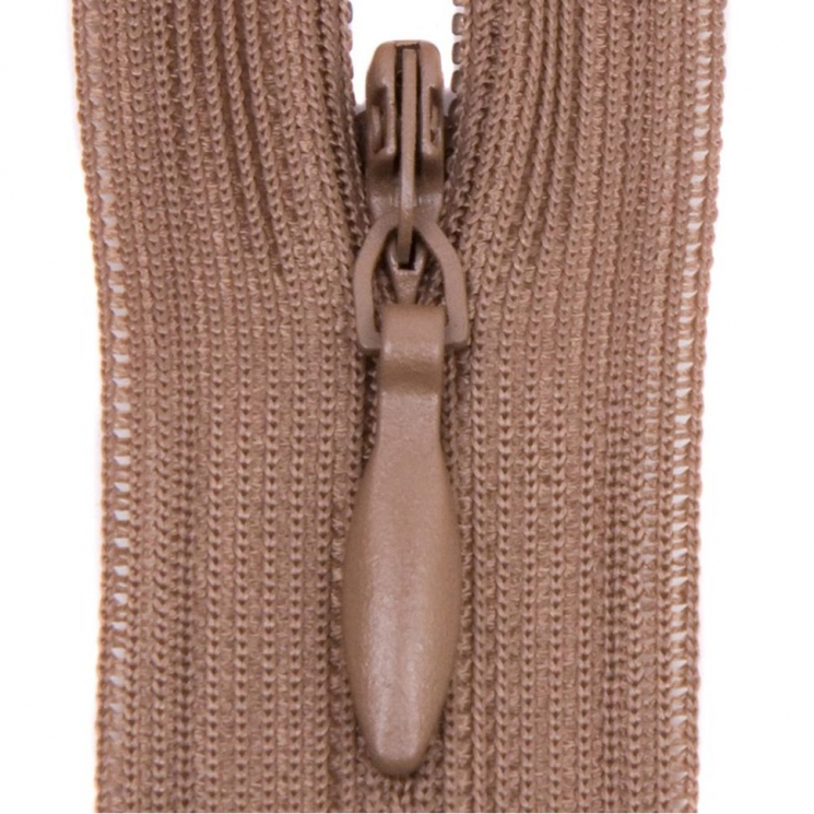 Молния потайная нераз 35см S-072 коричневый SBS уп.100шт