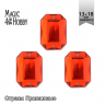 Стразы пришивные акриловые MAGIC 4 HOBBY арт.MG.AF.02 13x18 мм прямоугольник цв.02 красный уп.5х20 шт