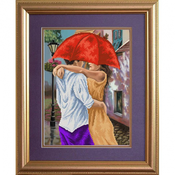 Набор для вышивания бисером СЛАВЯНОЧКА арт. НКС-3018 Свидание 28х38 см