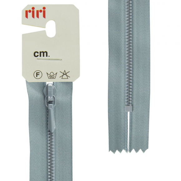 30071_Молния металл крашеная неразъёмная, слайдер Tropf, 3 мм,18 см, цвет 2119,серо-голубой светлый 30071_Молния металл крашеная неразъёмная, слайдер Tropf, 3 мм,18 см, цвет 2119,серо-голубой светлый