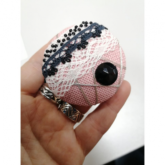 184581_Набор для создания броши "Розовая вуаль"