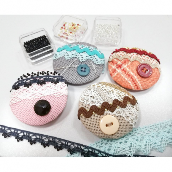 184581_Набор для создания броши "Розовая вуаль"