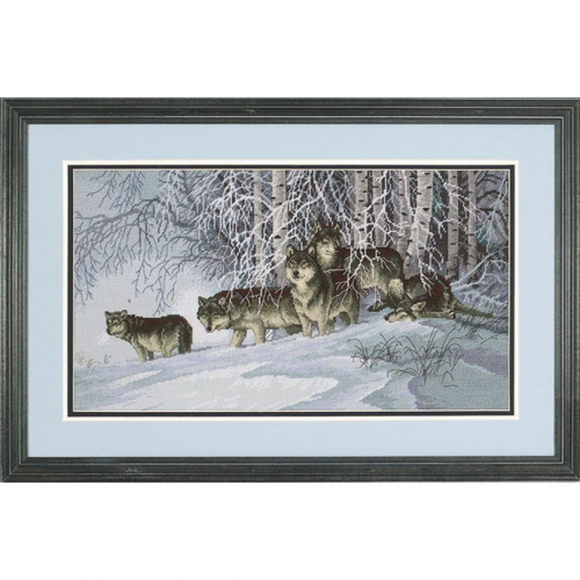 Набор для вышивания DIMENSIONS арт.DMS-35009 Зимняя стая 46х25 см
