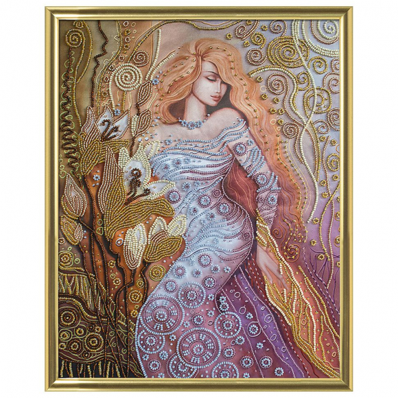 Набор для вышивания бисером НОВА СЛОБОДА арт.ДК2072 Волшебница 28х36 см