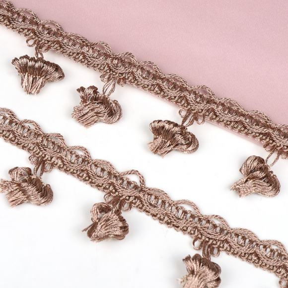 Бахрома для штор арт.6152-0333 шир.43мм цв.6463 капучино уп.10м