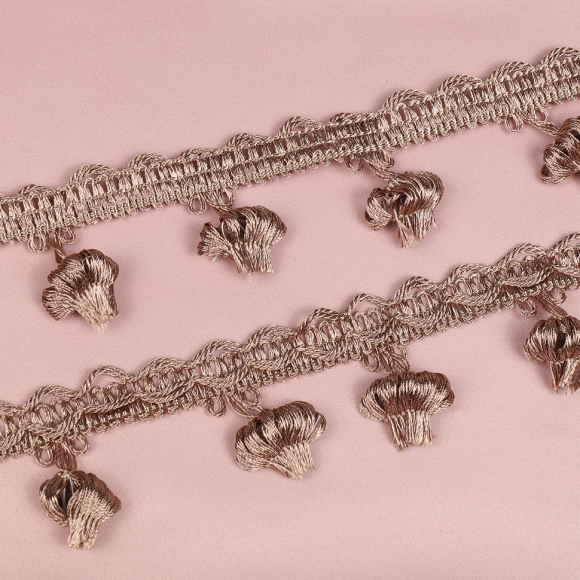 Бахрома для штор арт.6152-0333 шир.43мм цв.6463 капучино уп.10м