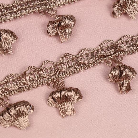 Бахрома для штор арт.6152-0333 шир.43мм цв.6463 капучино уп.10м