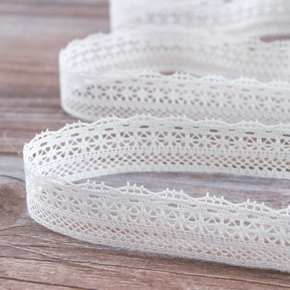 157192_Мерсеризованное хлопковое кружево, 26 мм, белый 157192_Мерсеризованное хлопковое кружево, 26 мм, белый