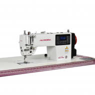 Прямострочная промышленная швейная машина с игольным продвижением Aurora A-5410NH (Дизайнерские строчки, два подвижных ножа, закрытая смазка)