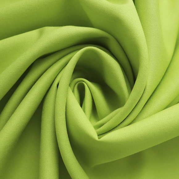 Ткань Сатин стрейч 180 г кв.м  55% вискоза, 43% полиэстер, 2% спандекс шир.147 см арт.Р.15158.08 цв.08 оливковый уп.25м