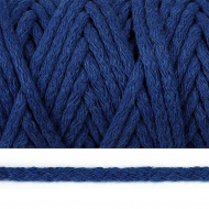 Шнур круглый х/б 08мм с наполнителем цв.2053К синий уп.50м