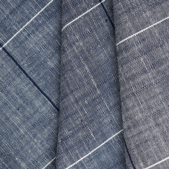 Ткань Хлопок 117 г/м? 55% хлопок, 45% полиэстер шир.145 см арт.Р.19992.01 цв.01 синий уп.25м