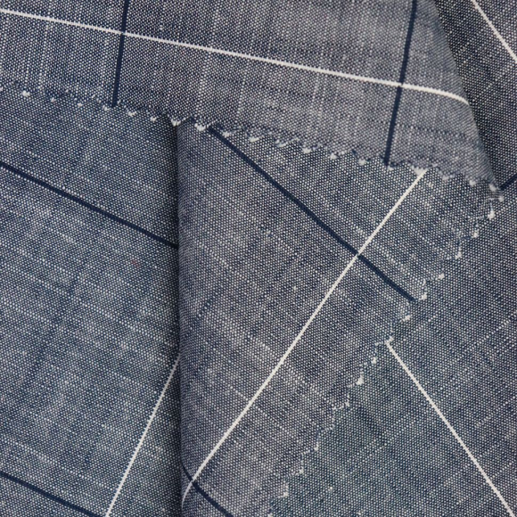 Ткань Хлопок 117 г/м? 55% хлопок, 45% полиэстер шир.145 см арт.Р.19992.01 цв.01 синий уп.25м