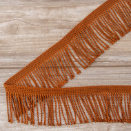Бахрома витая, 60 мм, цвет коричневый