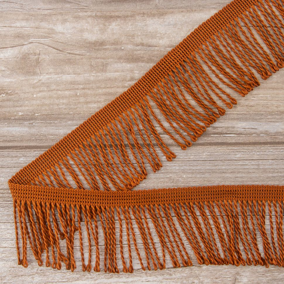 Бахрома витая, 60 мм, цвет коричневый Бахрома витая, 60 мм, цвет коричневый