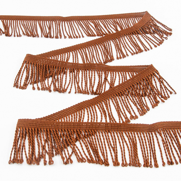 Бахрома витая, 60 мм, цвет коричневый Бахрома витая, 60 мм, цвет коричневый