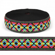 Тесьма TBY жакардовая Этника арт.31001 шир. 40мм уп.22,9 м