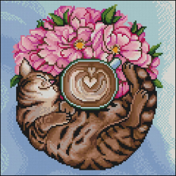 Алмазная мозаика Ah5554 Замурчательное утро 30х30