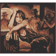 Набор для вышивания ПАЛИТРА арт.11.010 Шоколадный блюз 31х27 см Набор для вышивания ПАЛИТРА арт.11.010 Шоколадный блюз 31х27 см