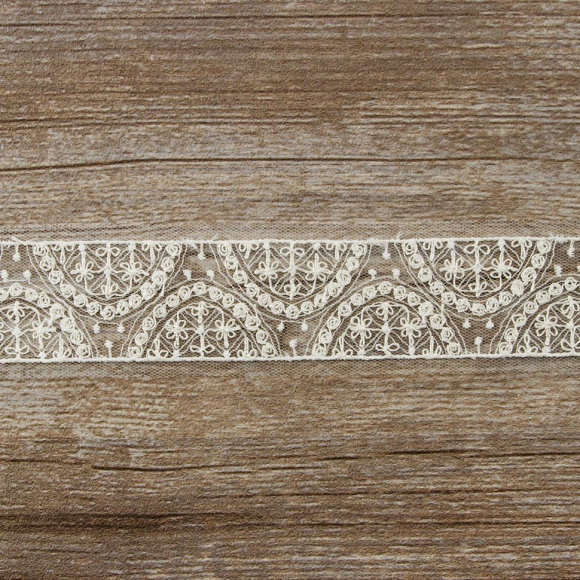 185677_Кружево-вышивка на тюле, 20 мм