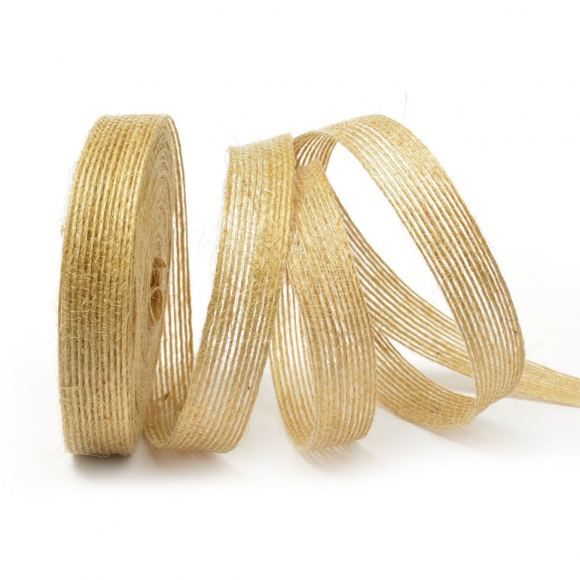 Шнур декоративный Мешковина арт.TBY.MSH20 шир.15мм уп.10м