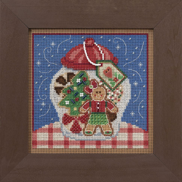 Набор для вышивания бисером MILL HILL Банка с печеньем 13,33х13,33 см