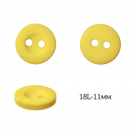 Пуговицы пластик арт.TBY.378.11.LY цв.св.желтый, 18L-11мм, 2 прокола, 200шт