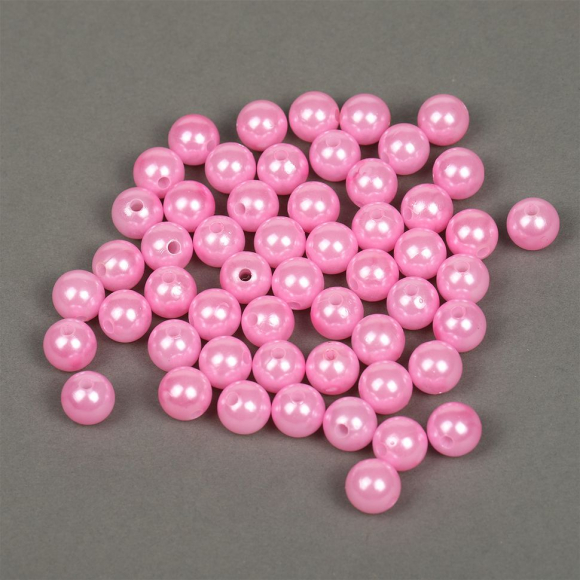 Бусины MAGIC 4 HOBBY круглые перламутр 12мм цв.015 розовый уп.50г (53шт)