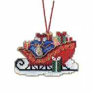 Набор для вышивания бисером MILL HILL Традиционные сани 5х9 см