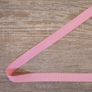 85450_Лента репсовая на картонной катушке "Точечки"