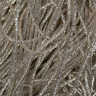 Канитель мягкая, фигурная арт.KAN/MS1,5-14 глянец, цв.белое серебро уп.100 г