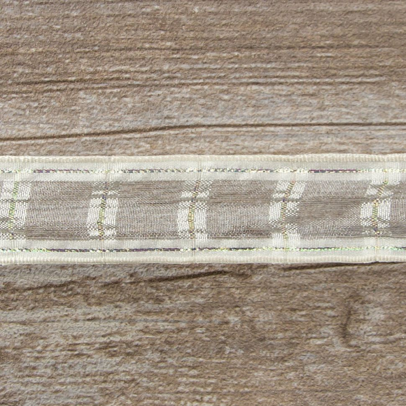 Лента органза "с памятью" SAFISA, 25 мм, 15 м цвет 56, Кремовый