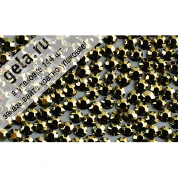 34803_Камни плоские с термоклеем 2028HF, ss 6, Crystal Dorado M
