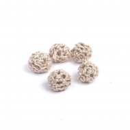 Бусины текстильные MAGIC HOBBY арт.MG-E8409-12 цв.3 ?10мм уп.5шт