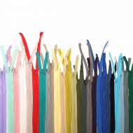 Молния MaxZipper пласт. потайная №3 80см н/р, АССОРТИ № 11 уп.25цв х 2шт