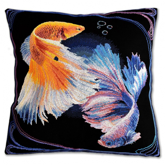 Набор для вышивания МАРЬЯ ИСКУСНИЦА арт.14.001.32 Наволочка Бетта рыбы 40х40 см Набор для вышивания МАРЬЯ ИСКУСНИЦА арт.14.001.32 Наволочка Бетта рыбы 40х40 см