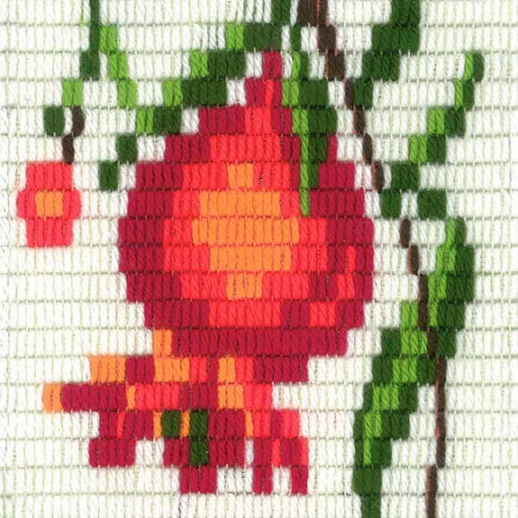 Набор для вышивания с вертикальным стежком STITCH ME арт.I004 Гранат 15х15 см