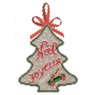 Набор для вышивания Le Bonheur des Dames арт.2732 Елочная игрушка Sapin Joyeux NoeL (Елка с рождеством) 9х11,5 см