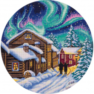 Набор для вышивания PANNA арт. PS-1977 Северная зима 24х24 см