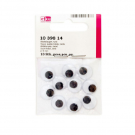 19336_Глазки подвижные, круглые, пластик, диаметр 14 мм